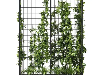 Vertical Garden Trellis 02 3D model
