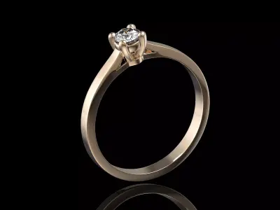 Engagement ring 0102 3D print model 3D print model