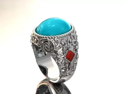 Onix Tasli Yuzuk 3D print model