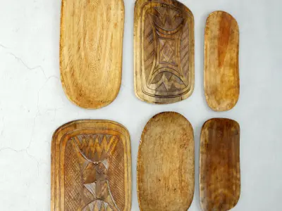 Tribal Wood Decor 1 3D model