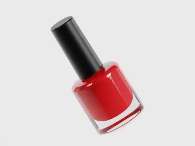 Nail Polish Bottle Low-poly 3D model
