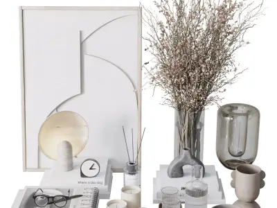 decorative set 003  Low-poly 3D model