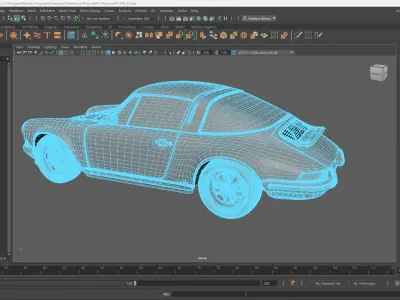 porsche car 3d model 3D model