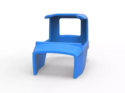 Shell of Vintage Supermodified stock car Version 3 Scale 1 to 25 3D print model