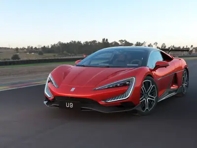 2025 BYD YangWang U9 with interior 3D model