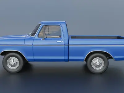 F-100 1973 3D print model