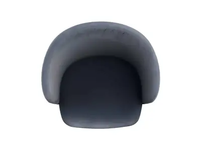 Vintage Worn Dining Chair - Retro Industrial Style 3D model