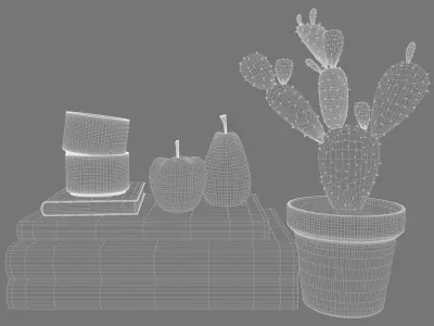 Modern Decor Set 08 3D model