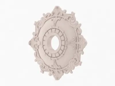 Classic Ceiling Medallion 02 3D model