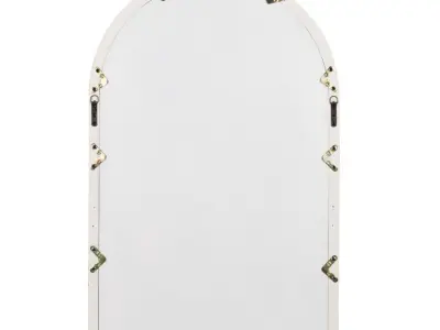 Mcclanahan Arch Wood Wall Mirror 3D model