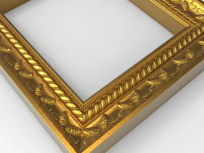 Carved Picture Frame 3D model