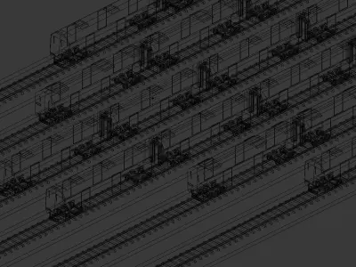 Prameks and Baraya Trains pack Free low-poly 3D model