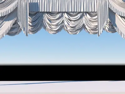 Theater curtain 3D model