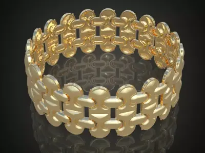 Exclusive Bracelet model 3D printable model 0006 Free 3D print model
