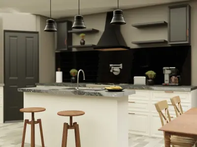 Modern House 3D model 14