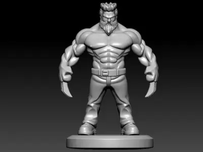 Mutant logan statue - 3D print 3D print model