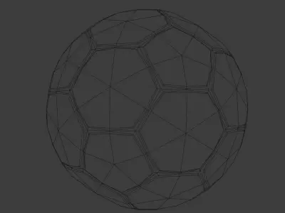 Soccer ball Free low-poly 3D model