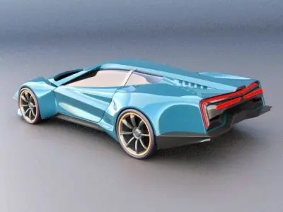 Akariox concept car 3D model