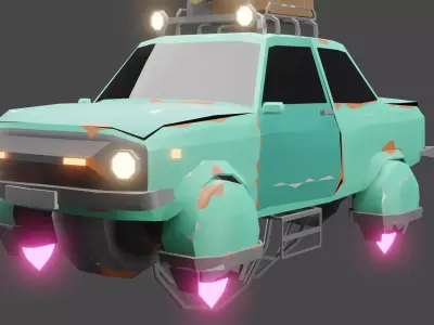 Sci-Fi Car 3D model