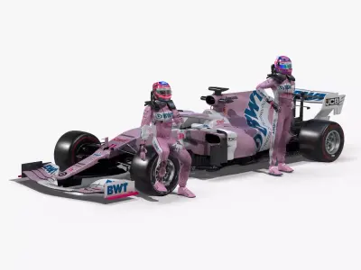 Racing Point RP20 2020 Low-poly 3D model