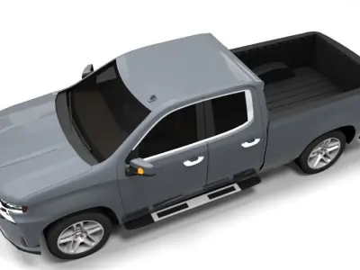 CHEVROLET SILVERADO 2022 Low-poly 3D model