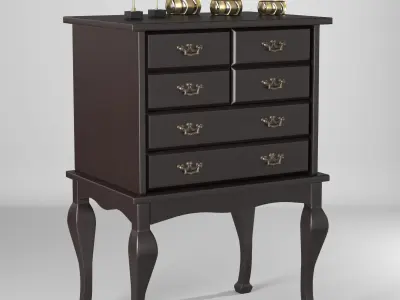 classic-drawer chest of drawers 3D model