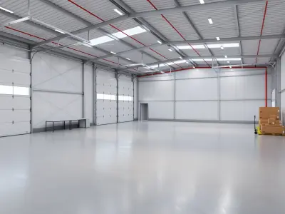 Industrial Warehouse Interior 14 Low-poly 3D model