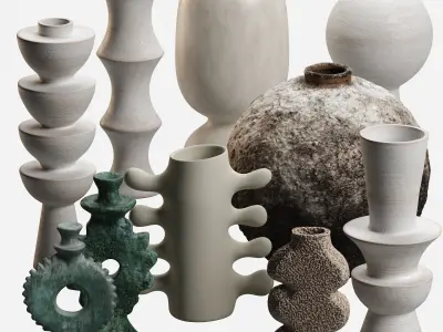 Decorative Vases 3D model