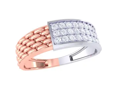 Mens gemstone diamond men Ring with details images 34 3D print model
