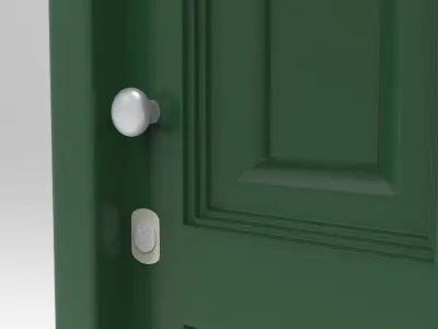 Elite Exterior Door Low-poly 3D model