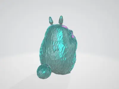 BIG TOTORO WIREFRAME VORONOI WIREMESH MESH 3D print model