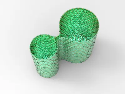 Hosti Pen Holder Low-poly 3D model