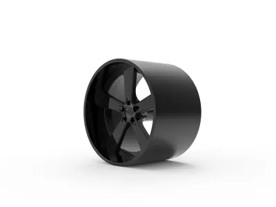 AMERICAN RACING BURNOUT WHEEL 3D PRINT MODEL 3D print model