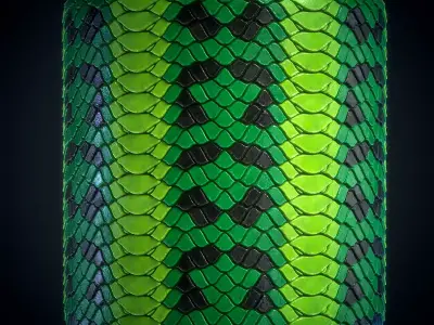 snakeskin leather - VOL 02 - Maps - SBsar Texture