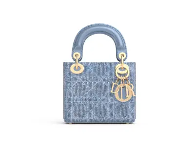 bag-Dior dior bag denim Low-poly 3D model