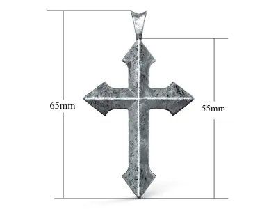 Arrow-shaped Cross STL Files 3D print model
