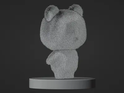 Cute Animal Character Panda for games cartoon and more other Low-poly 3D model