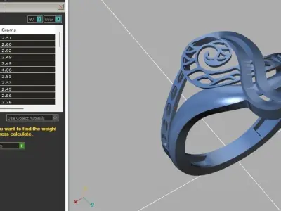 Fancy Womens Rings Plain Rings Ready STL 3DM Models Rings 3D print model order