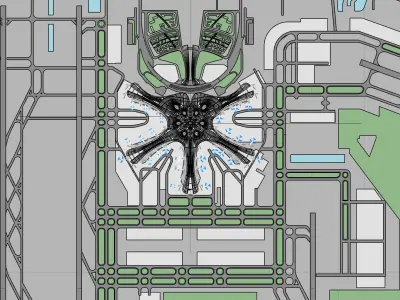 Beijing Daxing International Airport 3D model