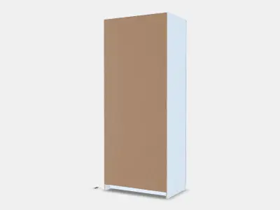 BRIMNES Wardrobe with 2 doors Low-poly 3D model