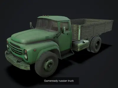 Russian Military Trucks GAME READY 3D Model Pack