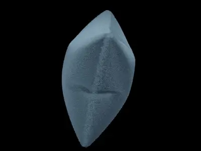 Rectangle Faux Fur Pillow 2 3D Model Free 3D print model