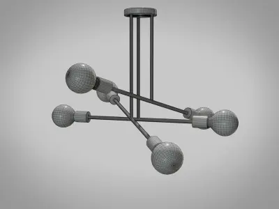 Ceiling Light 6 Low-poly 3D model