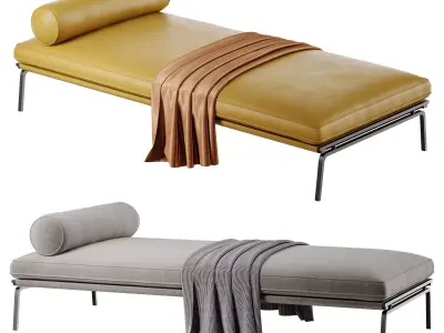 Fabric Day Bed 3D model