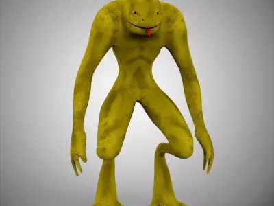 lizard creature 3D model