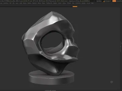 Modern Abstract Decorative sculpture 3d print model 134 3D print model