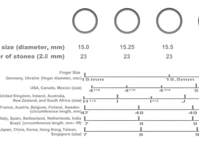 Wedding ring set 3D print model