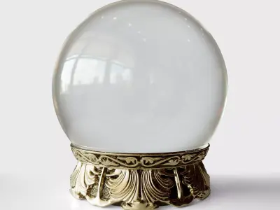 Ornate Crystal Ball 3D model
