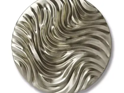 SimonAllen Sculptor Wave Circle wall panel 3D model