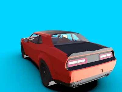 Dodge Challenger SRT Demon Low-poly 3D model